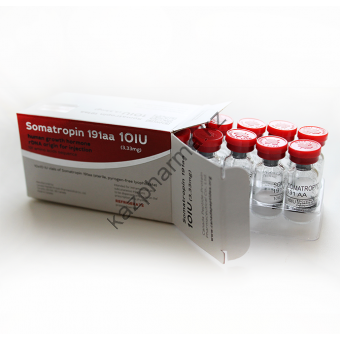 Гормон роста CanadaPeptides Somatropin 191aa (10 флаконов по 10 ед) - Тараз